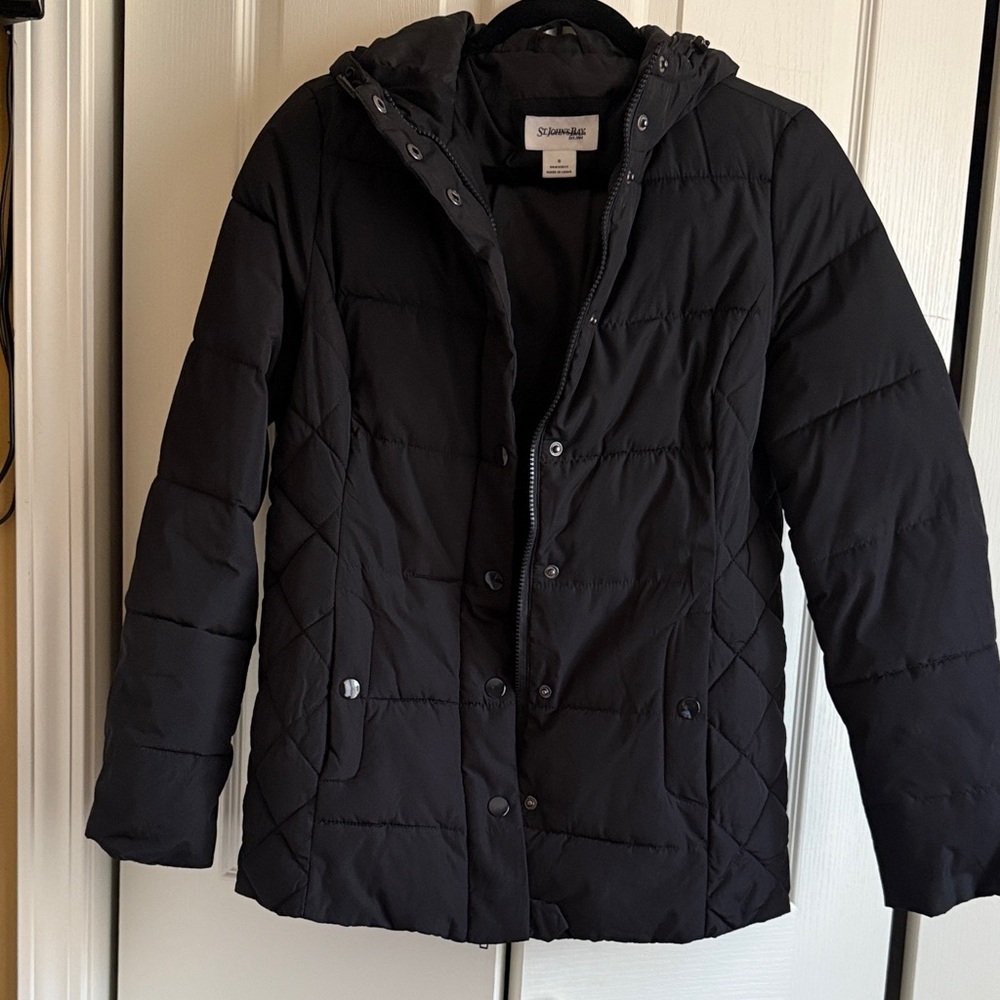 St. John's Bay Black Ski & Snow Jacket